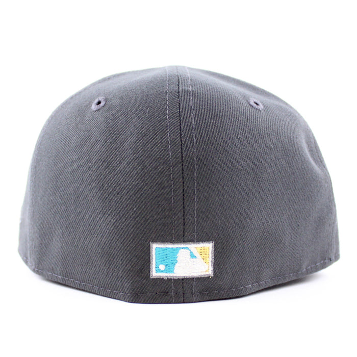 Toronto Blue Jays 25 New Era 59Fifty Fitted Hat (GITD Dark Graphite Gray Khaki Under Brim)