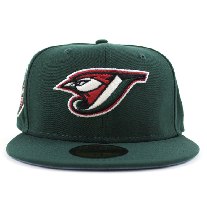 Toronto Blue Jays 30th Anniversary New Era 59Fifty Fitted Hat (GITD Dark Green Sky Blue Under Brim)