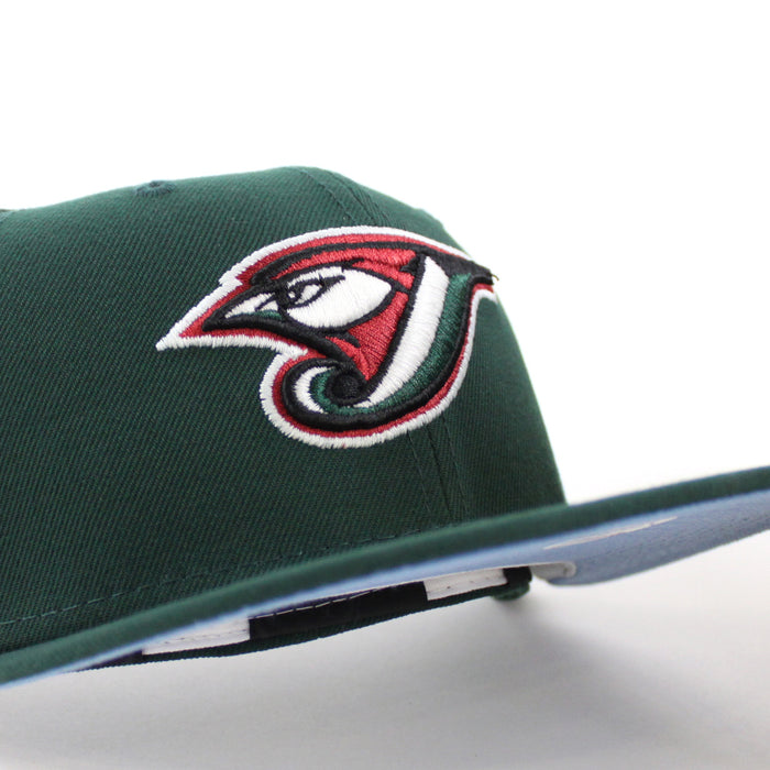 Toronto Blue Jays 30th Anniversary New Era 59Fifty Fitted Hat (GITD Dark Green Sky Blue Under Brim)