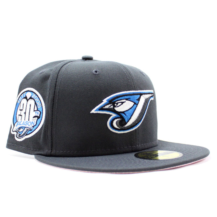 Toronto Blue Jays 30TH Anniversary New Era 59Fifty Fitted Hat (Grey Pink Under Brim)