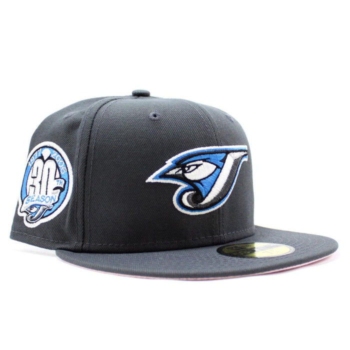 Toronto Blue Jays 30TH Anniversary New Era 59Fifty Fitted Hat V2 (Gray Pink Under Brim)
