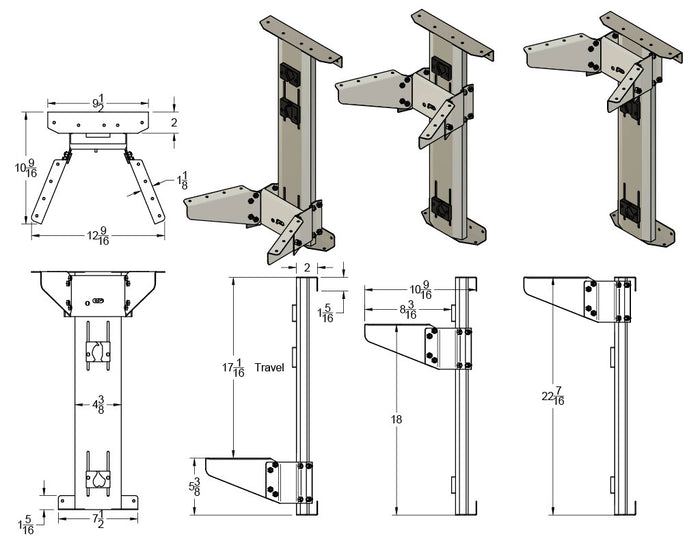 Touch Release Sewing Machine Air Lift