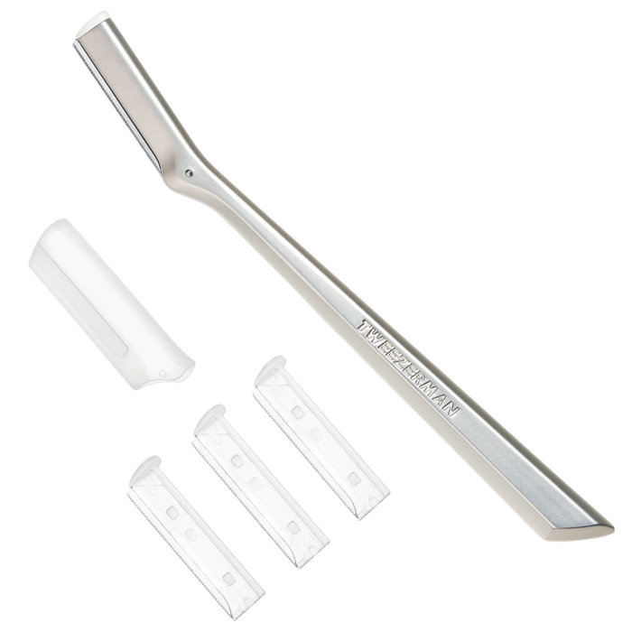 tweezerman facial razor, allure best of beauty, facial razor for women, dermaplaning tool, peach fuzz remover, exfoliating razor, skincare tools, smooth skin essentials, beauty tools, pro beauty tools