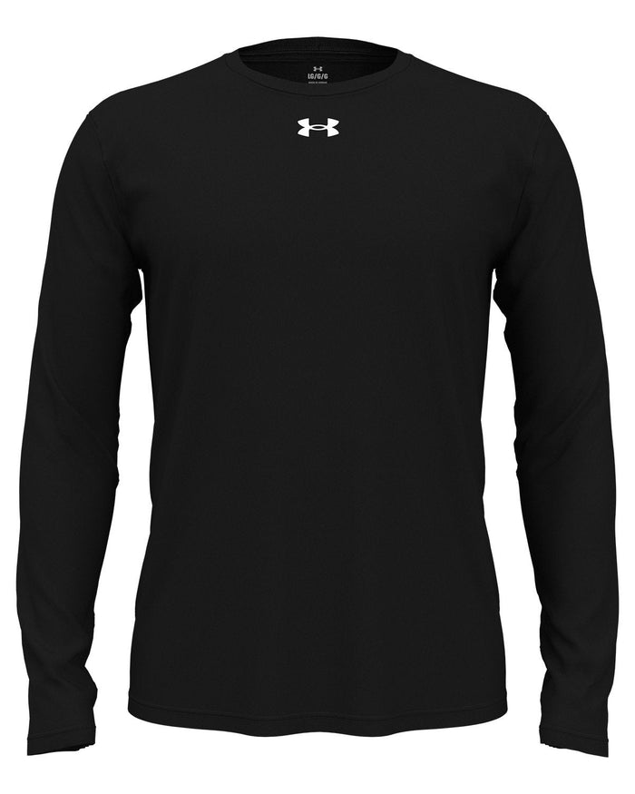 Under Armour Team Tech Long-Sleeve T-Shirt-Under Armour-Black/White-S-Thread Logic
