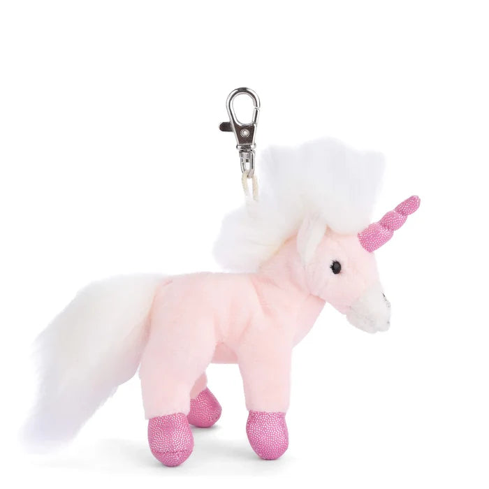 unicorn bag charm, pink unicorn keychain, Bukowski Bears Sweden, plush unicorn accessory, magical key ring, fantasy charm, soft unicorn toy, pastel unicorn clip, cute keychain for girls, mini plush unicorn