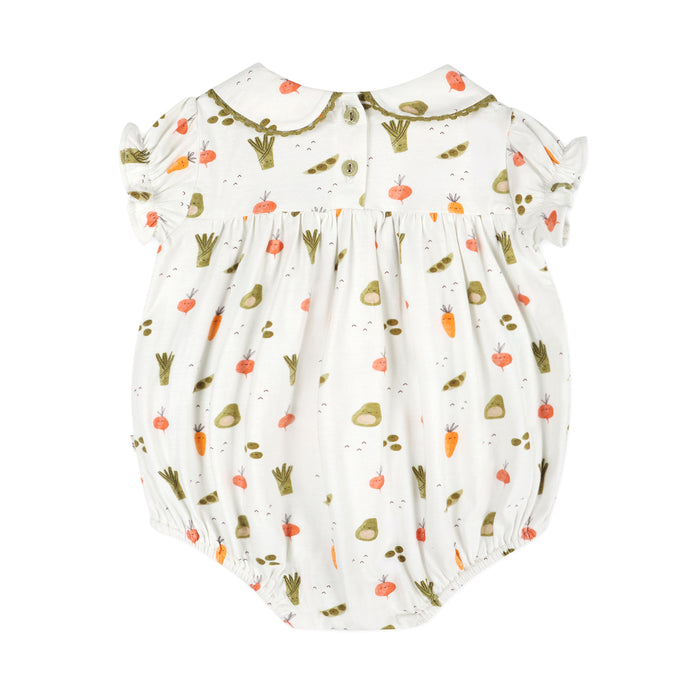 Veggies Baby Bubble Romper Back (Organic Jersey)