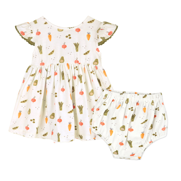 Veggies Baby Dress + Bloomer (Organic Jersey)