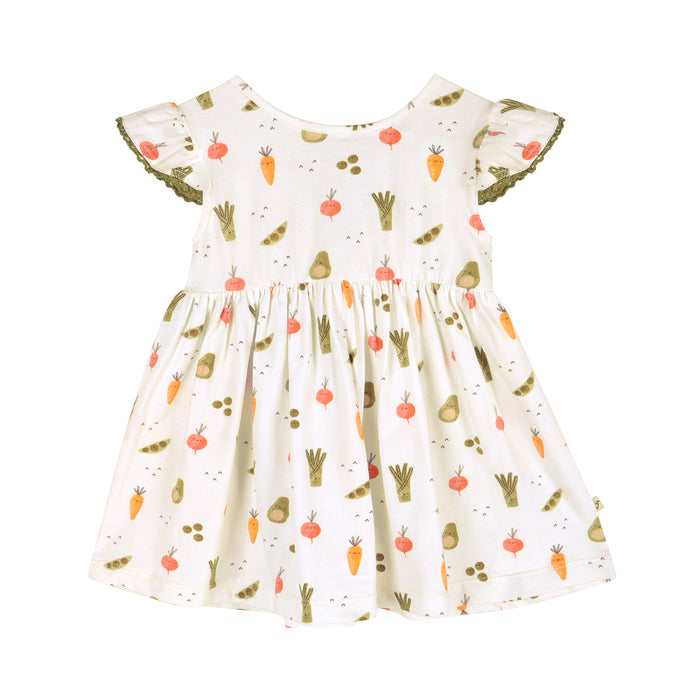 Veggies Baby Dress Front (Organic Jersey)