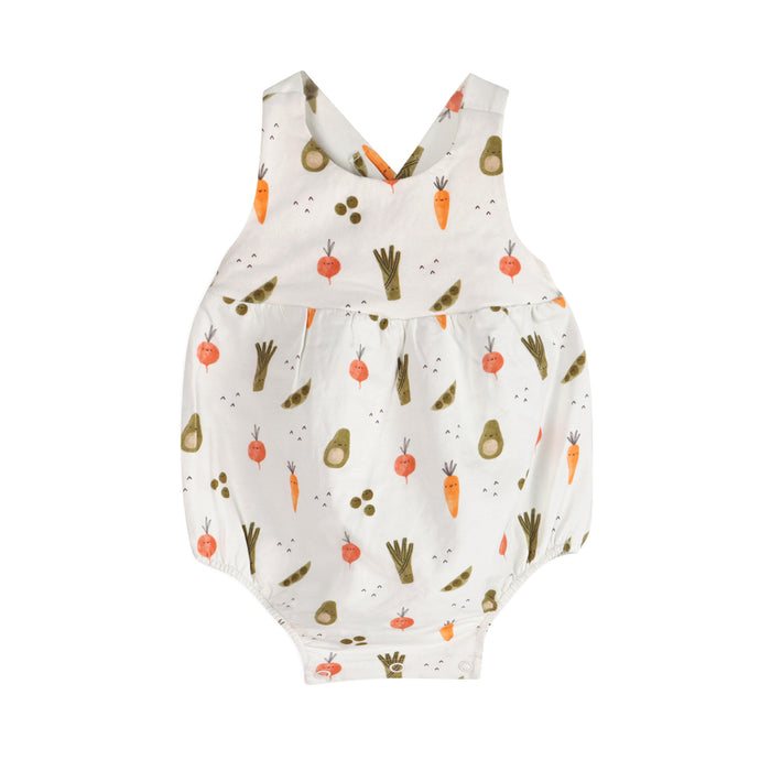 Veggies Baby Strappy Bodysuit Front (Organic Jersey)