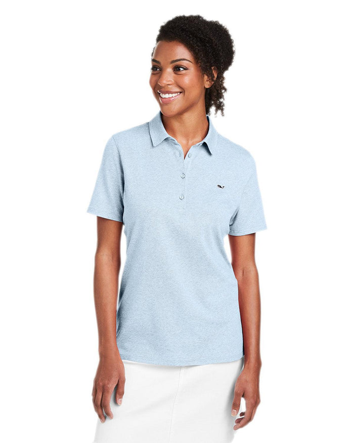 Vineyard Vines Ladies Edgartown Pique Polo-Polos-Vineyard Vines-Jake Blue-XS-Thread Logic