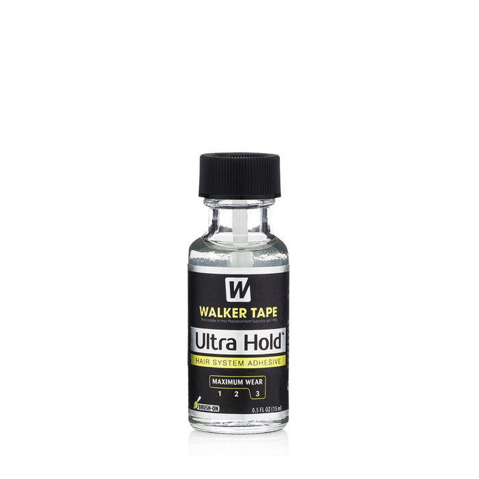 WALKER TAPE Walker Ultra Hold wig glue clear half ounce adhesive bottle with black cap for hair systems