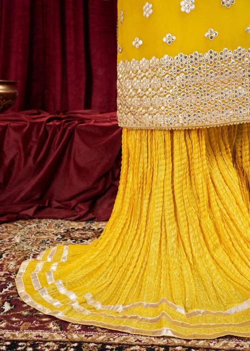 WAS 31 - Mustard - 3 Pcs Stitched