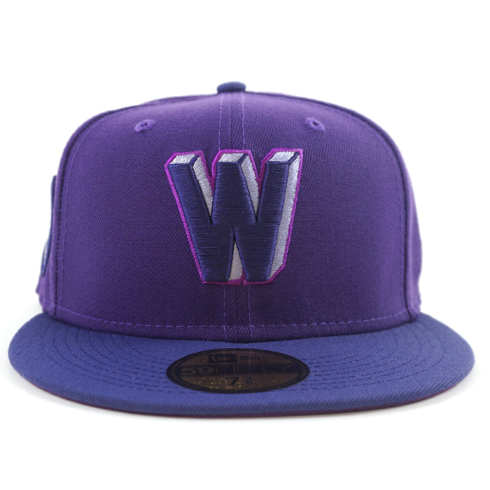 Washington Senators SENATOR CM New Era 59FIFTY Fitted Hat (DEEP PURPLE NEW ORCHID SPARKLING GRAPE Under Brim)