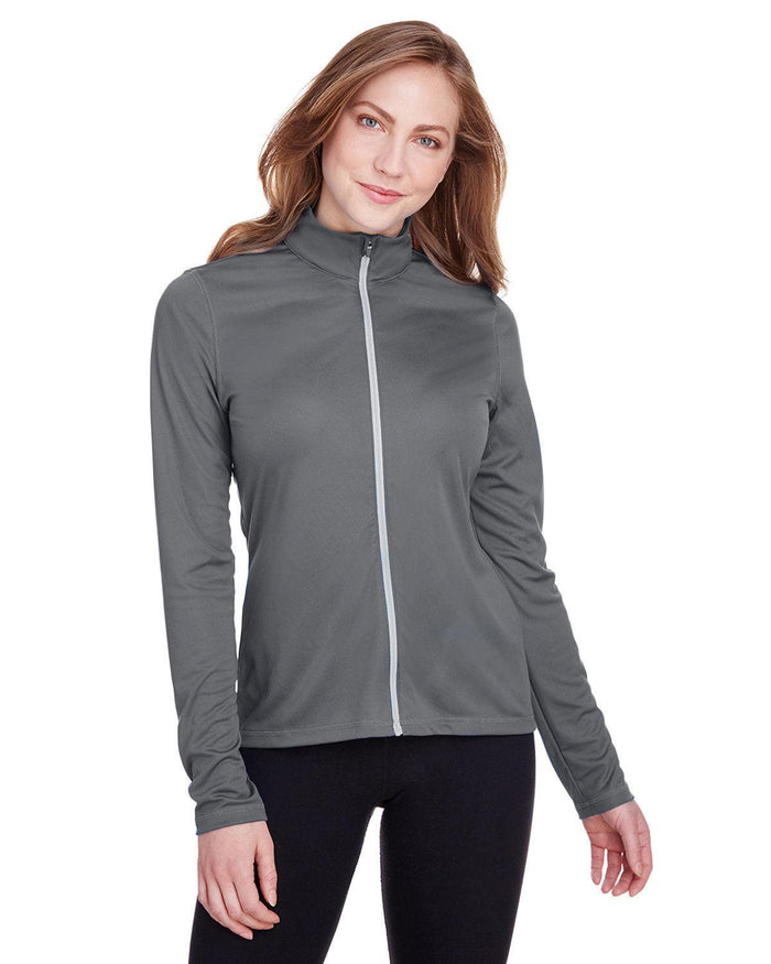 no-logo Puma Ladies Icon Full-Zip-Knits and Layering-Puma Golf-Quiet Shade-XS-Thread Logic