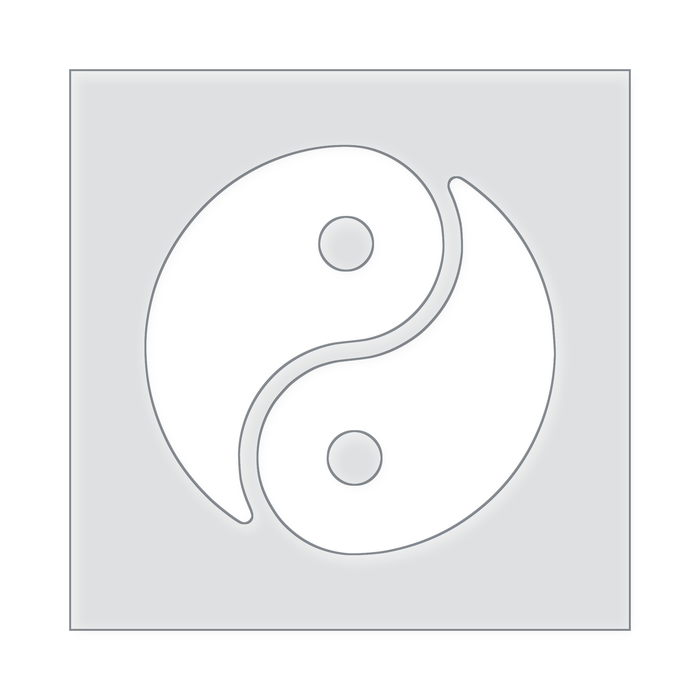 Yin Yang Acrylic Router Template