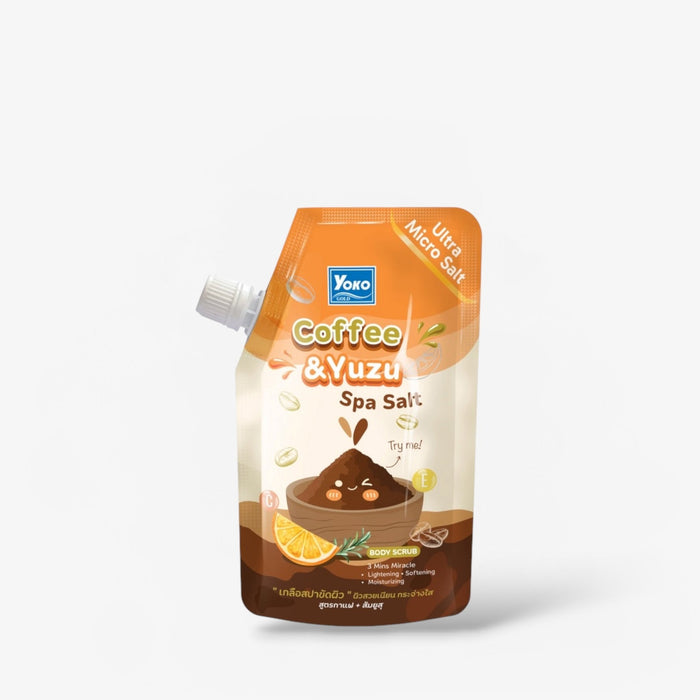Yoko Coffee & Yuzu Spa Salt Body Scrub 350g مقشر الجسم بملح يوكو كوفي ويوزو - Princess Cosmetics Qatar
