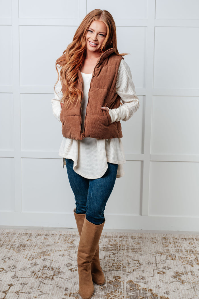 You're Too Kind Waffle Knit Top