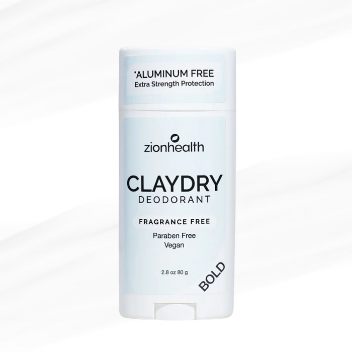 ZIONHEALTH - BIO CLAYDRY - DEODORANT - FRAGRANCE FREE (Aluminiums fri) - 80 g. '